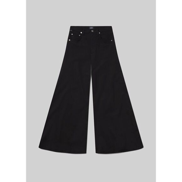 Citizens of Humanity Women's Black Annina Corduroy Wide Leg Pants Size 24 NWOT - Picture 4 of 13